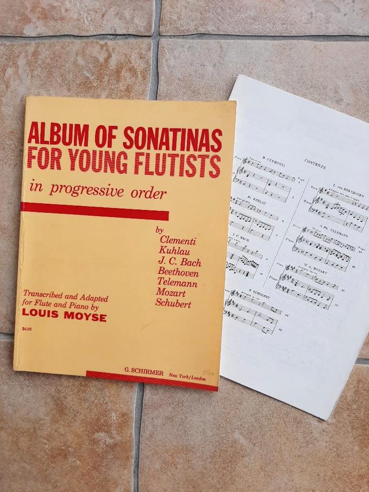 Bladmuziek dwarsfluit/blokfluit en piano Albums 4x, Musique & Instruments, Partitions, Comme neuf, Autres genres, Autres genres