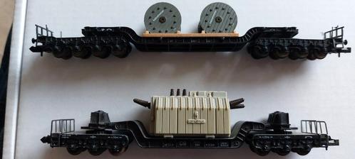 NLK 0816 DIEPLADER/KUILWAGON MET LADING 1/160, Hobby en Vrije tijd, Modeltreinen | N-Spoor, Zo goed als nieuw, Wagon, Gelijkstroom
