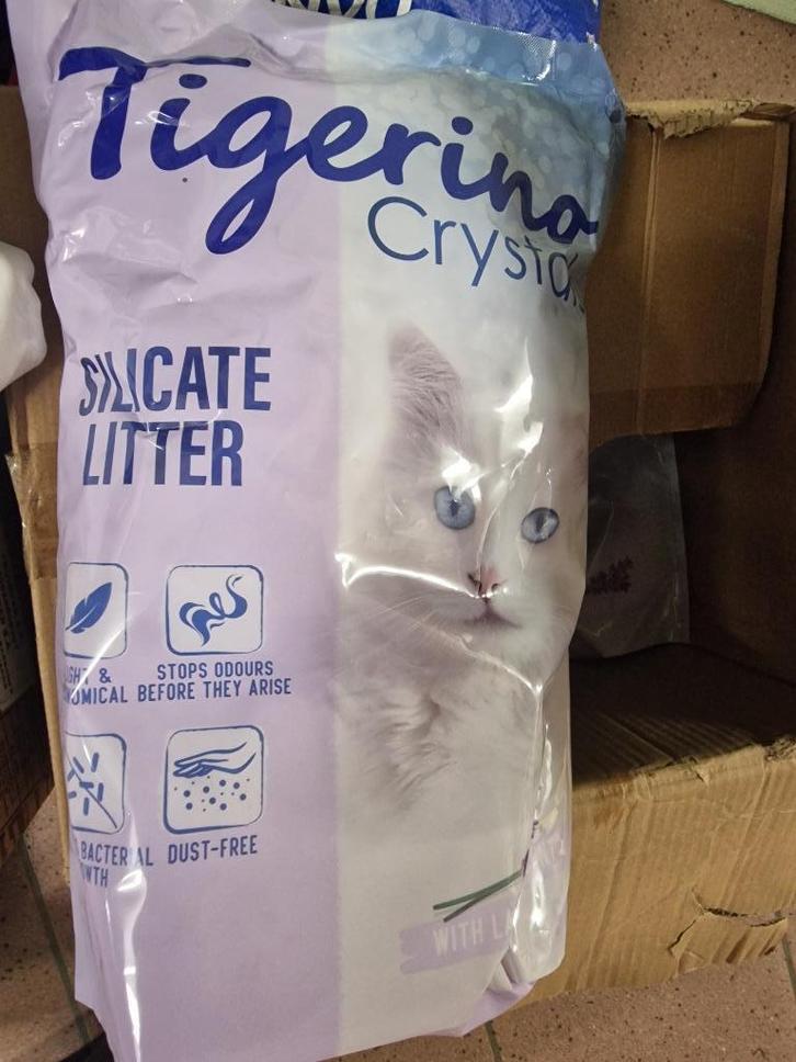 Tigerino Crystals Lavendel Kattenbakvulling, Dieren en Toebehoren, Kattenbakken, Nieuw, Gesloten, Ophalen of Verzenden