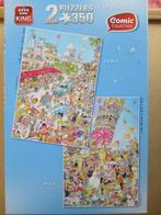 puzzel king comic 2 in 1 pisa & parijs, Hobby en Vrije tijd, Ophalen of Verzenden, 500 t/m 1500 stukjes, Zo goed als nieuw, Legpuzzel