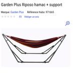 Garden Plus hangmat + standaard nieuwe foto-info, Tuin en Terras, Ophalen