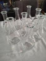 8 vintage wijn of waterkaraffen, Huis en Inrichting, Ophalen, Overige typen, Overige stijlen, Glas