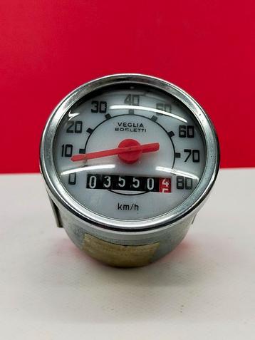 Veglia borletti km teller, 80 km/h. Vespa oldtimer  beschikbaar voor biedingen