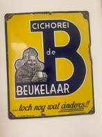 Emaille reclambord Chicorei de Beukelaar, Ophalen of Verzenden, Reclamebord