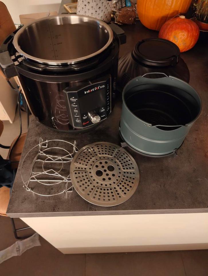 Instant Pot Duo Crisp Pro + airfryer, Elektronische apparatuur, Airfryers, Zo goed als nieuw, Airfryer, 1500 gram of meer, Ophalen