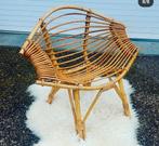 Vintage rotan bamboe kinderstoel, Ophalen of Verzenden