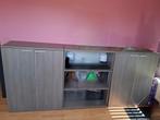 Bureau en bureaukasten, Zo goed als nieuw., Huis en Inrichting, Bureaus, Ophalen, Zo goed als nieuw, Bureau