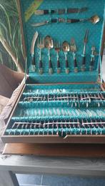 Complete set bestek 1960 in houten doos, Antiek en Kunst, Ophalen of Verzenden