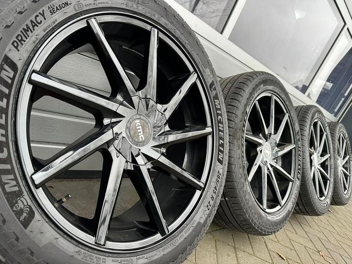 22 inch KMC Dodge RAM 1500 velgen Michelin zomerbanden, Auto-onderdelen, Banden en Velgen, Banden en Velgen, Zomerbanden, Overige maten