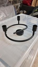 Luminaire noir 3 ampoules, Huis en Inrichting, Lampen | Kroonluchters, Ophalen, Zo goed als nieuw