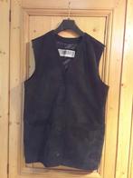Nieuwe zwarte vest in daim van Vittorio Bossy. Unisex. Maat, Noir, Vittorio Bossy, Taille 42/44 (L), Enlèvement ou Envoi