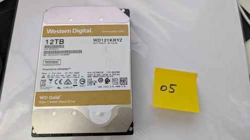 À vendre : Disque dur Western Digital Gold – 12 To, Computers en Software, Harde schijven, Zo goed als nieuw, Server, Intern, HDD