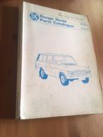 Catalogue-pièces Range Rover 1978 original Unipart, Autos : Divers, Modes d'emploi & Notices d'utilisation, Enlèvement ou Envoi