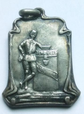 medaille zilver fisch carnaval 1902 Gallois marçunvins beschikbaar voor biedingen
