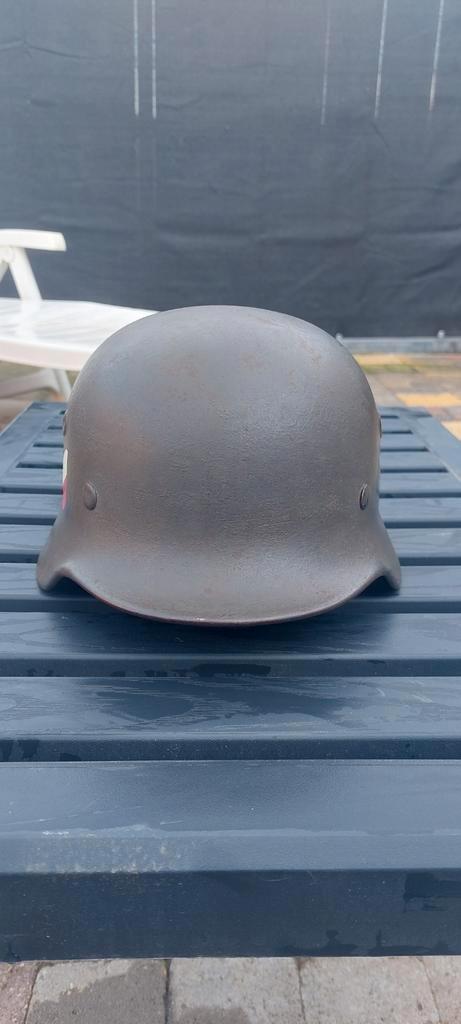 Duitse oorlogs helm, Verzamelen, Militaria | Tweede Wereldoorlog, Landmacht, Helm of Baret, Ophalen of Verzenden