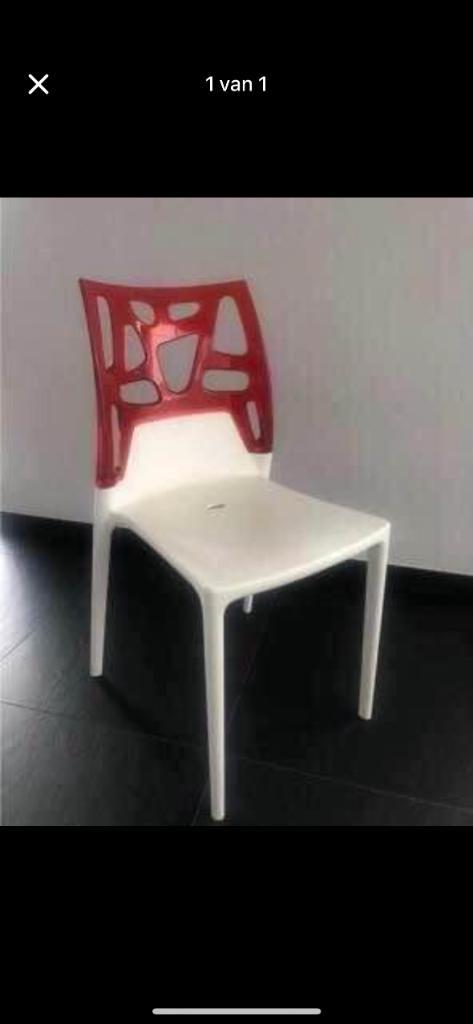 Stoelen papatyo ego rock design (4 stuks), Maison & Meubles, Chaises, Comme neuf, Quatre, Synthétique, Enlèvement