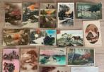 26 CARTES DE VŒUX ANCIENNES, PAYSAGE, ANNÉES 1910, etc., Enlèvement ou Envoi