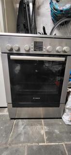 Gas fornuis met oven van bosch in metqal kleur, Elektronische apparatuur, Ophalen, Gebruikt, 4 kookzones, Energieklasse A of zuiniger