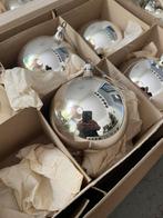 KERST KERSTBALLEN GLAS ZILVER LINT DECO, Enlèvement ou Envoi, Comme neuf