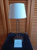 Tafellamp zgan met witte kap, Enlèvement ou Envoi, Comme neuf, Métal, Moins de 50 cm