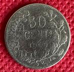 50 Ct Léopold II Franstalig 1909, Timbres & Monnaies, Monnaies | Belgique, Argent, Enlèvement, Monnaie en vrac