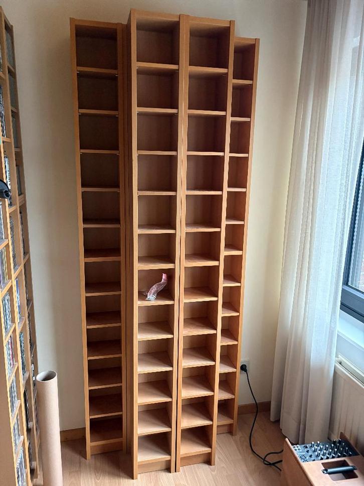 IKEA CD Rekjes in beuk., Huis en Inrichting, Woonaccessoires | Cd- en Dvd-rekken, Gebruikt, Cd's of Dvd's, 150 discs of meer, Hout