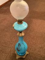 Lampe de collection opaline à pétrole, Antiek en Kunst, Ophalen of Verzenden