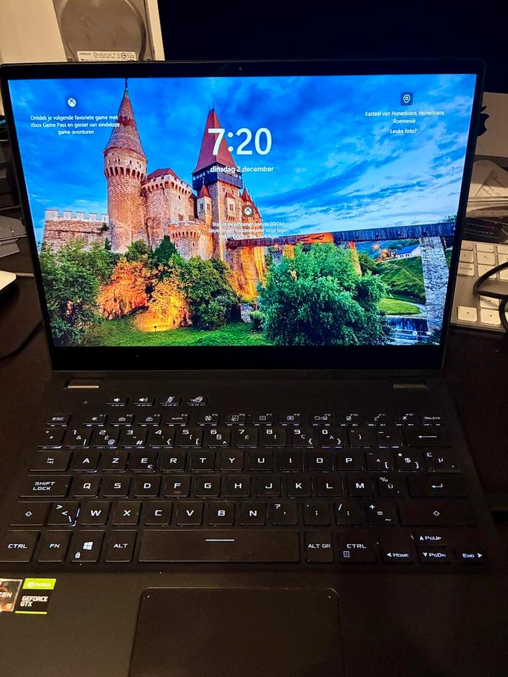 Asus ROG X13 Flow + station d'accueil GPU RTX 3080e, Informatique & Logiciels, Ordinateurs portables Windows, Comme neuf, Enlèvement