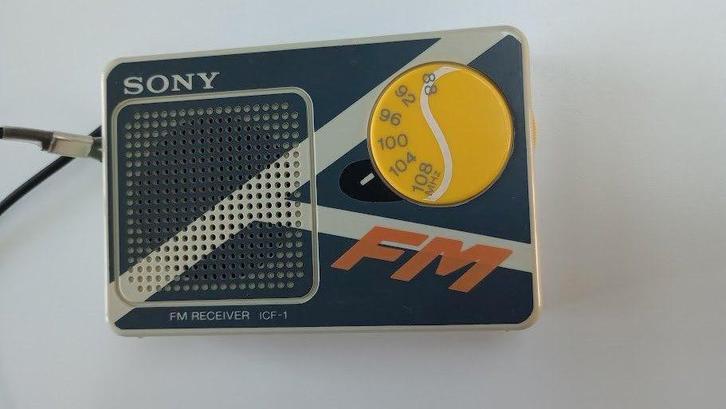 Sony radiootje FM receiver ICF-1, Verzamelen, Retro, Audio en Video, Ophalen of Verzenden