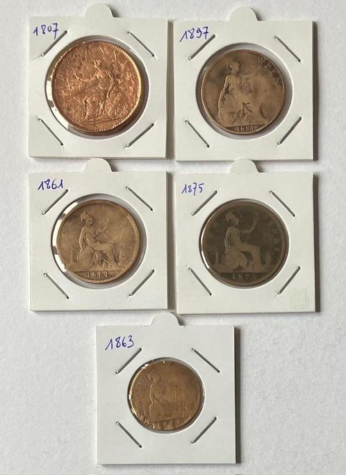 Engelse oude munten, Postzegels en Munten, Munten | Europa | Niet-Euromunten, Setje, Overige landen, Zilver, Ophalen of Verzenden