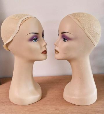 2 mooie vintage hoofden, 42cm hoog beschikbaar voor biedingen