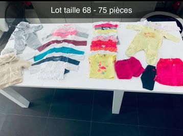 Lot taille 68 - 75 pièces pour petite fille beschikbaar voor biedingen