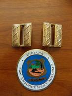 US POLICE CAPTAIN GOLD BARS INSIGNIA, Verzamelen, Militaria | Algemeen, Ophalen of Verzenden, Overige soorten, Embleem of Badge