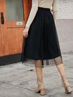 Jupe trapèze en tulle à pois, Kleding | Dames, Rokken, Zwart, Nieuw, Ophalen of Verzenden, SHEIN