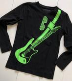 longsleeve Coolcat 134 140 zwart fluogroen gitaar gitaren, Kinderen en Baby's, Jongen, Gebruikt, Ophalen of Verzenden, Shirt of Longsleeve