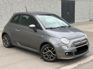 FIAT 500S, Auto's, Automaat, Zwart, Bedrijf, Grijs