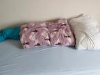 Eenpersoons bed + matras + latten + donsdekens te koop, Ophalen, Gebruikt, 90 cm, Eenpersoons