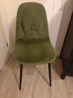 Groene ‘velours’ stoel, Ophalen, Gebruikt, Overige kleuren, Stof