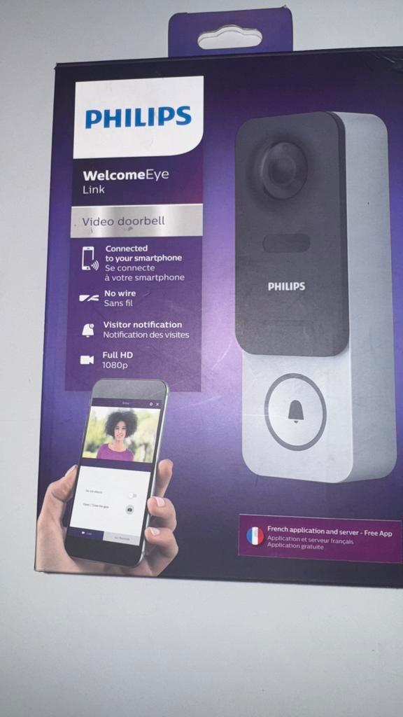 Philips Welcome Eye Link Wifi Video Deurbel, Huis en Inrichting, Deurbellen, Draadloos, Ophalen of Verzenden