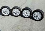 4 roues en alliage originales VW Polo avec pneus été , Auto-onderdelen, Banden en Velgen, Ophalen, Gebruikt, 15 inch, Velg(en)