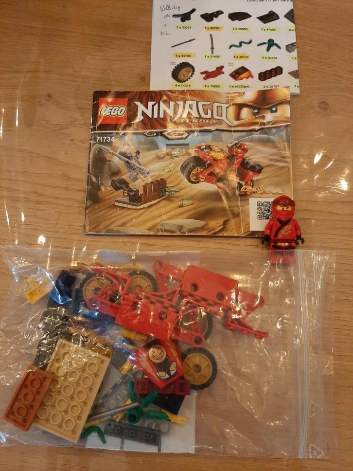 Lego Set Ninjago 71734 Kai's Blade Cycle, Kinderen en Baby's, Speelgoed | Duplo en Lego, Gebruikt, Lego, Complete set, Ophalen of Verzenden