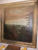 Groot schilderij op doek, Ophalen