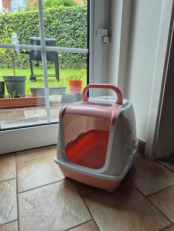 Bac à litière rosé pour chat, Enlèvement, Utilisé, Fermé