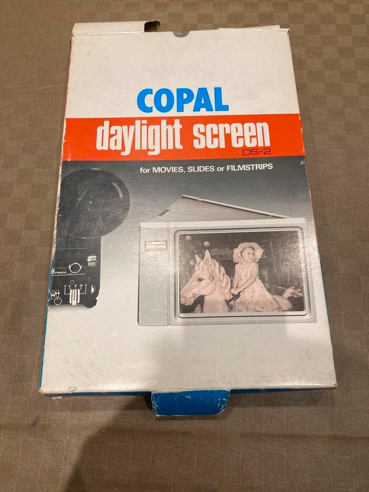 Vintage daylight screen DS-2 Copal met ingebouwde spiegel, Audio, Tv en Foto, Foto | Doka Apparatuur, Zo goed als nieuw, Ophalen
