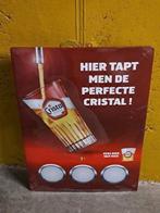 Reclame bord Cristal Alken metaal 40x60cm groot, Verzamelen, Ophalen of Verzenden, Zo goed als nieuw