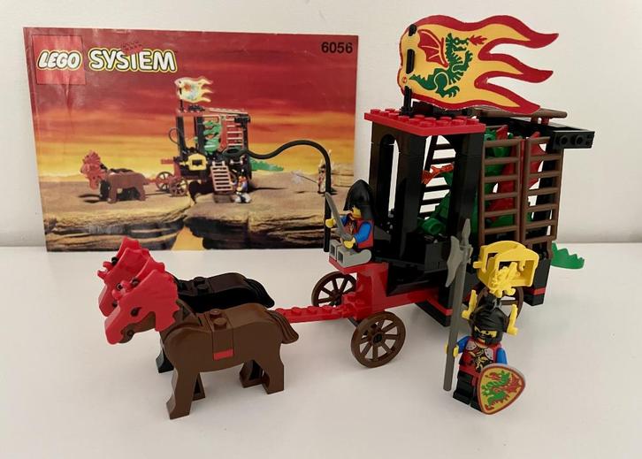 LEGO Castle Dragon Knights 6056 Dragon Wagon TOP!, Kinderen en Baby's, Speelgoed | Duplo en Lego, Zo goed als nieuw, Lego, Complete set
