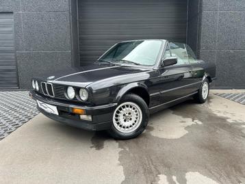BMW E30 320I Cabriolet / oldtimer / prachtstaat / 155000km, Autos, Cuir, Argent ou Gris, 93 kW, Entreprise