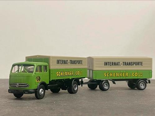 Brekina Mercedes LP 334 SCHENKER  1/87, Hobby en Vrije tijd, Modelauto's | 1:87, Zo goed als nieuw, Bus of Vrachtwagen, Brekina