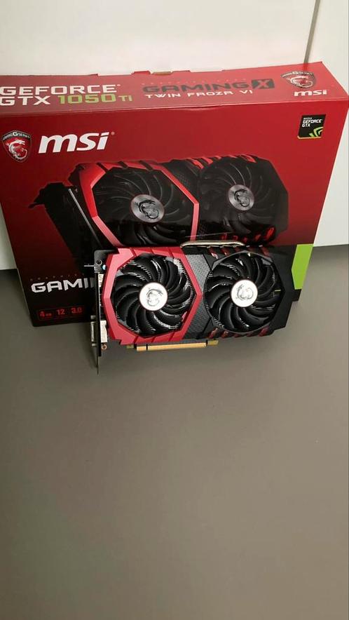 MSI GeForce GTX 1050 Ti GAMING X 4G, Computers en Software, Videokaarten, Zo goed als nieuw, Nvidia, PCI-Express 3.0, GDDR5, HDMI