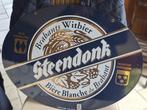Geëmailleerd bord met witbier uit Steendonk Namur, Verzamelen, Ophalen of Verzenden, Zo goed als nieuw, Reclamebord, Plaat of Schild